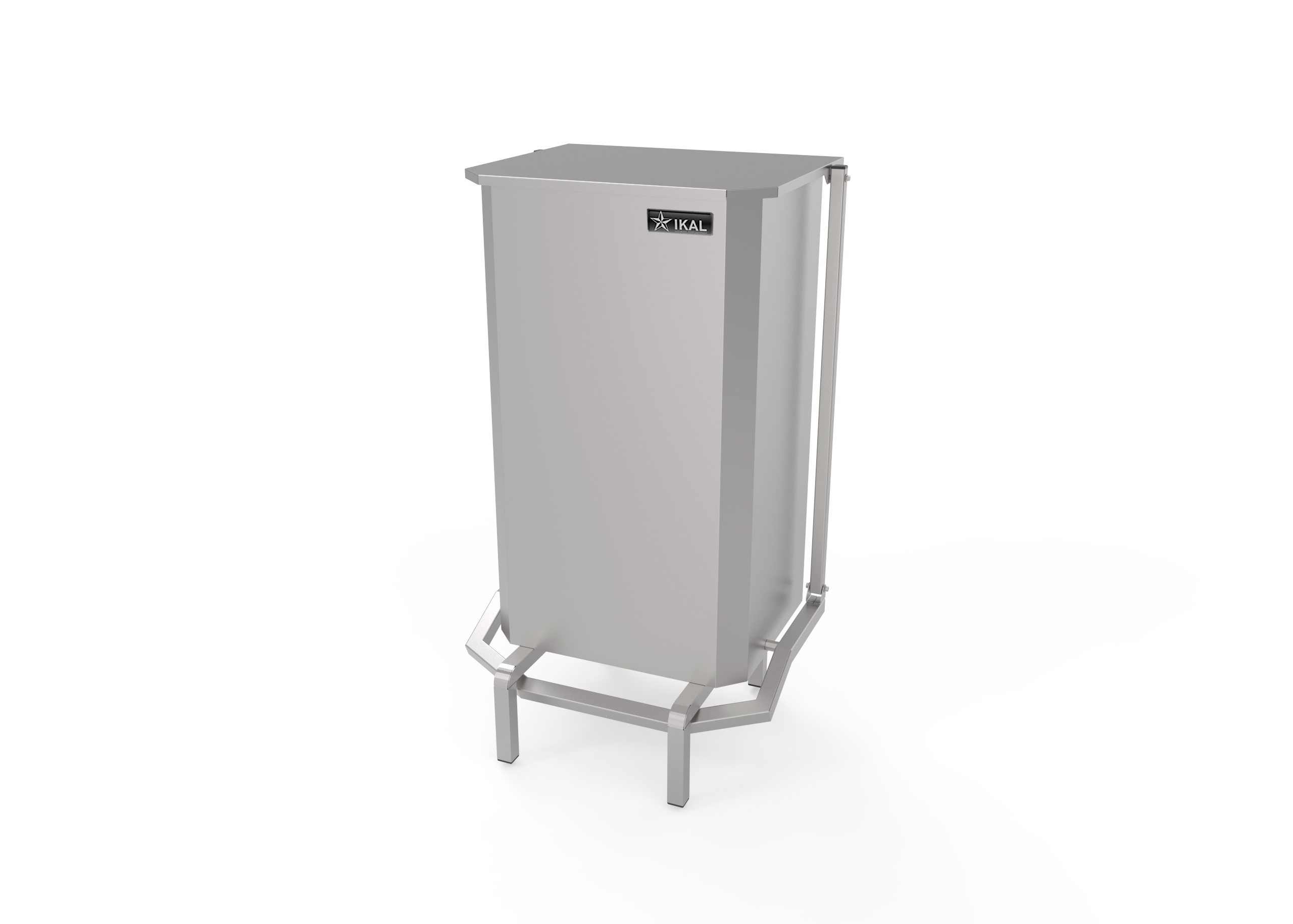 Lixeira Alta com Pedal em Aço Inox